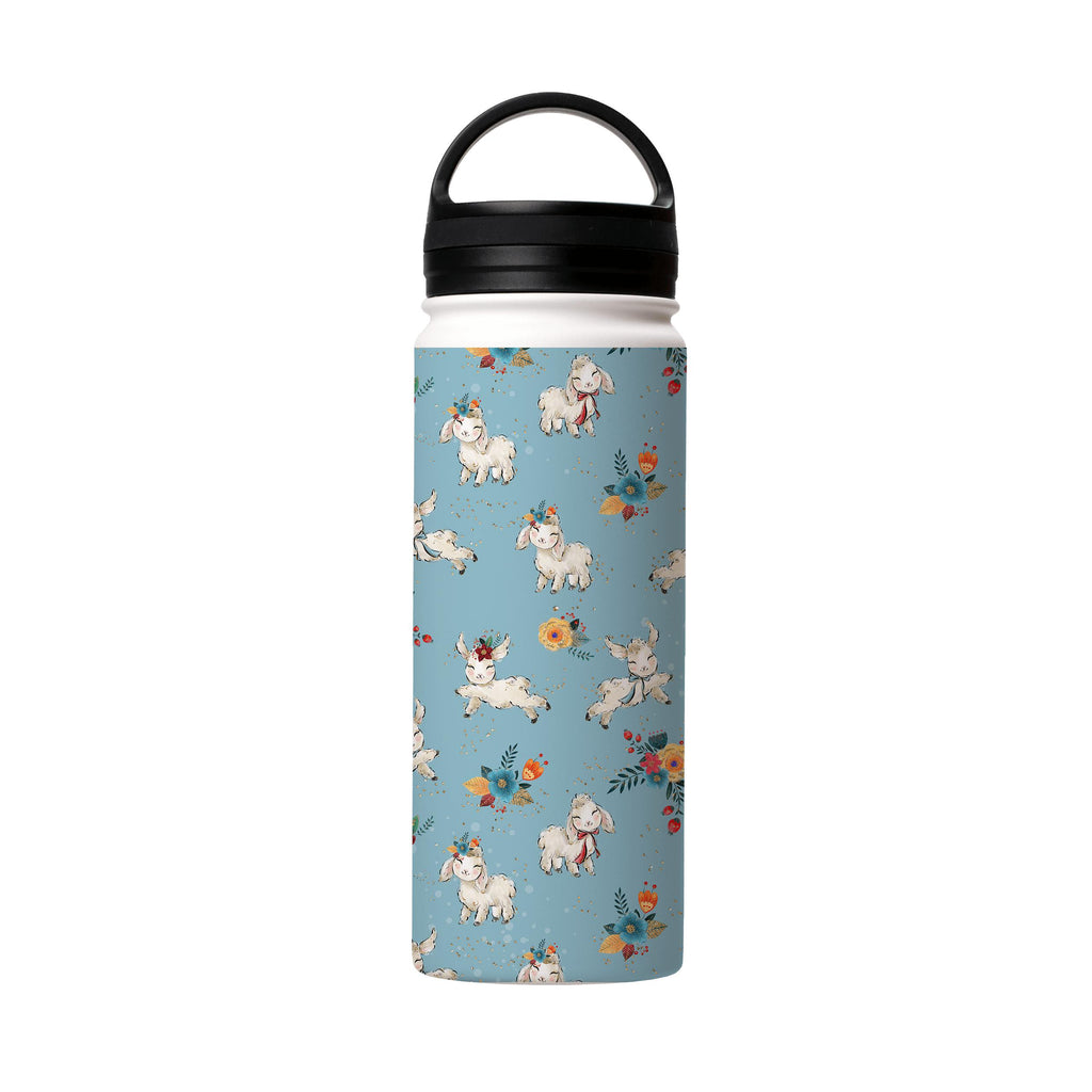 Water Bottles-Cute Insulated Stainless Steel Water Bottle-18oz (530ml)-handle cap-Insulated Steel Water Bottle Our insulated stainless steel bottle comes in 3 sizes- Small 12oz (350ml), Medium 18oz (530ml) and Large 32oz (945ml) . It comes with a leak proof cap Keeps water cool for 24 hours Also keeps things warm for up to 12 hours Choice of 3 lids ( Sport Cap, Handle Cap, Flip Cap ) for easy carrying Dishwasher Friendly Lightweight, durable and easy to carry Reusable, so it's safe for the plane