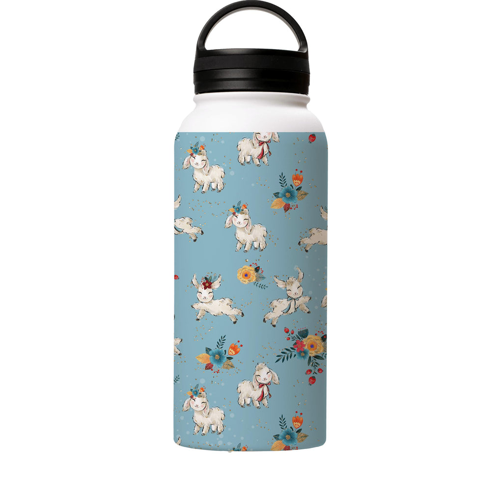 Water Bottles-Cute Insulated Stainless Steel Water Bottle-32oz (945ml)-handle cap-Insulated Steel Water Bottle Our insulated stainless steel bottle comes in 3 sizes- Small 12oz (350ml), Medium 18oz (530ml) and Large 32oz (945ml) . It comes with a leak proof cap Keeps water cool for 24 hours Also keeps things warm for up to 12 hours Choice of 3 lids ( Sport Cap, Handle Cap, Flip Cap ) for easy carrying Dishwasher Friendly Lightweight, durable and easy to carry Reusable, so it's safe for the plane