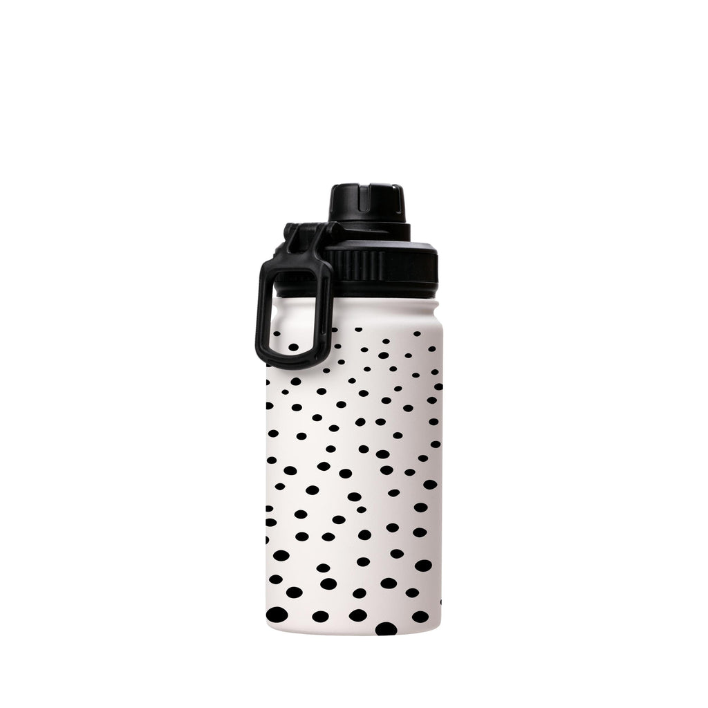 Water Bottles-Dot Dot Insulated Stainless Steel Water Bottle-12oz (350ml)-Sport cap-Insulated Steel Water Bottle Our insulated stainless steel bottle comes in 3 sizes- Small 12oz (350ml), Medium 18oz (530ml) and Large 32oz (945ml) . It comes with a leak proof cap Keeps water cool for 24 hours Also keeps things warm for up to 12 hours Choice of 3 lids ( Sport Cap, Handle Cap, Flip Cap ) for easy carrying Dishwasher Friendly Lightweight, durable and easy to carry Reusable, so it's safe for the pla