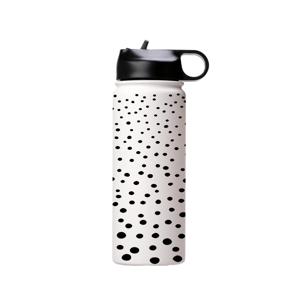 Water Bottles-Dot Dot Insulated Stainless Steel Water Bottle-18oz (530ml)-Flip cap-Insulated Steel Water Bottle Our insulated stainless steel bottle comes in 3 sizes- Small 12oz (350ml), Medium 18oz (530ml) and Large 32oz (945ml) . It comes with a leak proof cap Keeps water cool for 24 hours Also keeps things warm for up to 12 hours Choice of 3 lids ( Sport Cap, Handle Cap, Flip Cap ) for easy carrying Dishwasher Friendly Lightweight, durable and easy to carry Reusable, so it's safe for the plan
