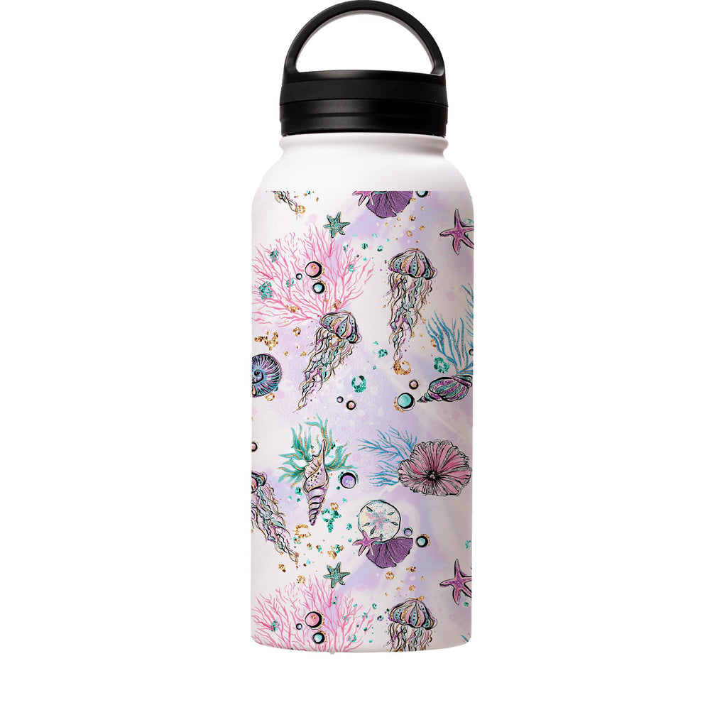 Water Bottles-Downhead Insulated Stainless Steel Water Bottle-32oz (945ml)-handle cap-Insulated Steel Water Bottle Our insulated stainless steel bottle comes in 3 sizes- Small 12oz (350ml), Medium 18oz (530ml) and Large 32oz (945ml) . It comes with a leak proof cap Keeps water cool for 24 hours Also keeps things warm for up to 12 hours Choice of 3 lids ( Sport Cap, Handle Cap, Flip Cap ) for easy carrying Dishwasher Friendly Lightweight, durable and easy to carry Reusable, so it's safe for the p
