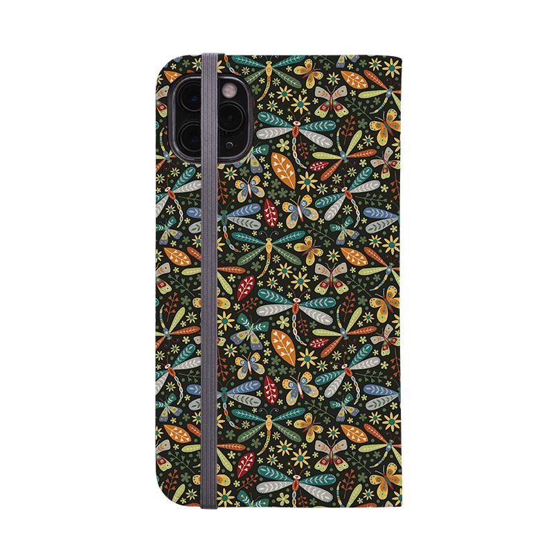 Wallet phone case-Dragonflies By Suzy Taylor-Vegan Leather Wallet Case Vegan leather. 3 slots for cards Fully printed exterior. Compatibility See drop down menu for options, please select the right case as we print to order.-Stringberry