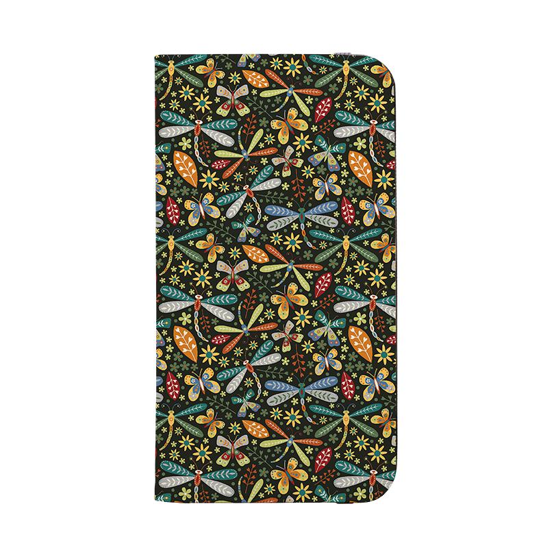 Wallet phone case-Dragonflies By Suzy Taylor-Vegan Leather Wallet Case Vegan leather. 3 slots for cards Fully printed exterior. Compatibility See drop down menu for options, please select the right case as we print to order.-Stringberry