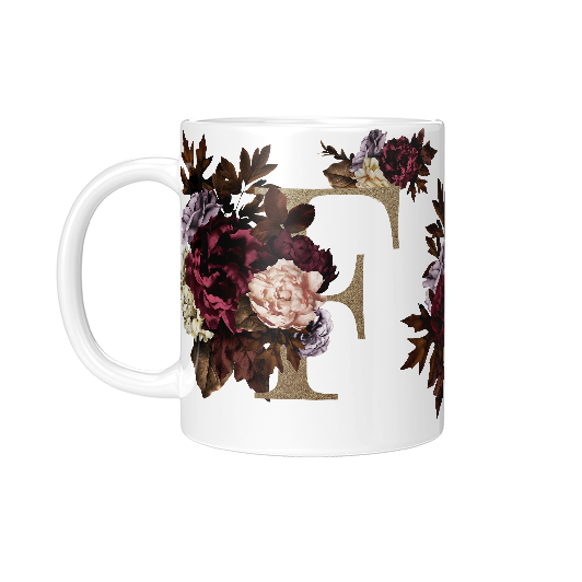 F Amber Ceramic Mug