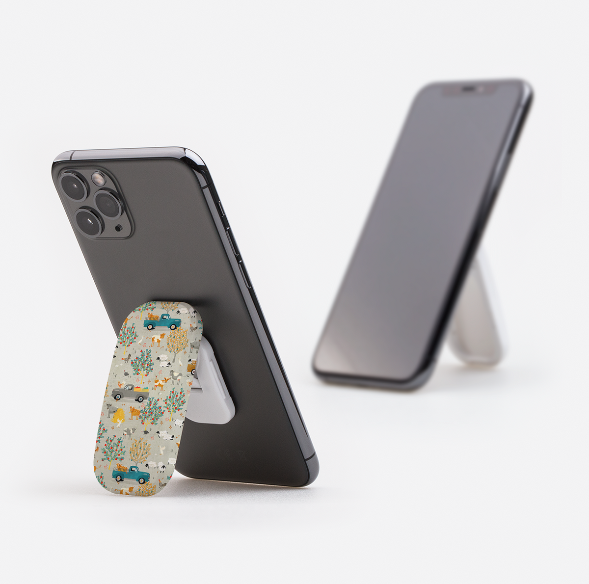 Farm Life Grey Phone Stand By Katherine Quinn
