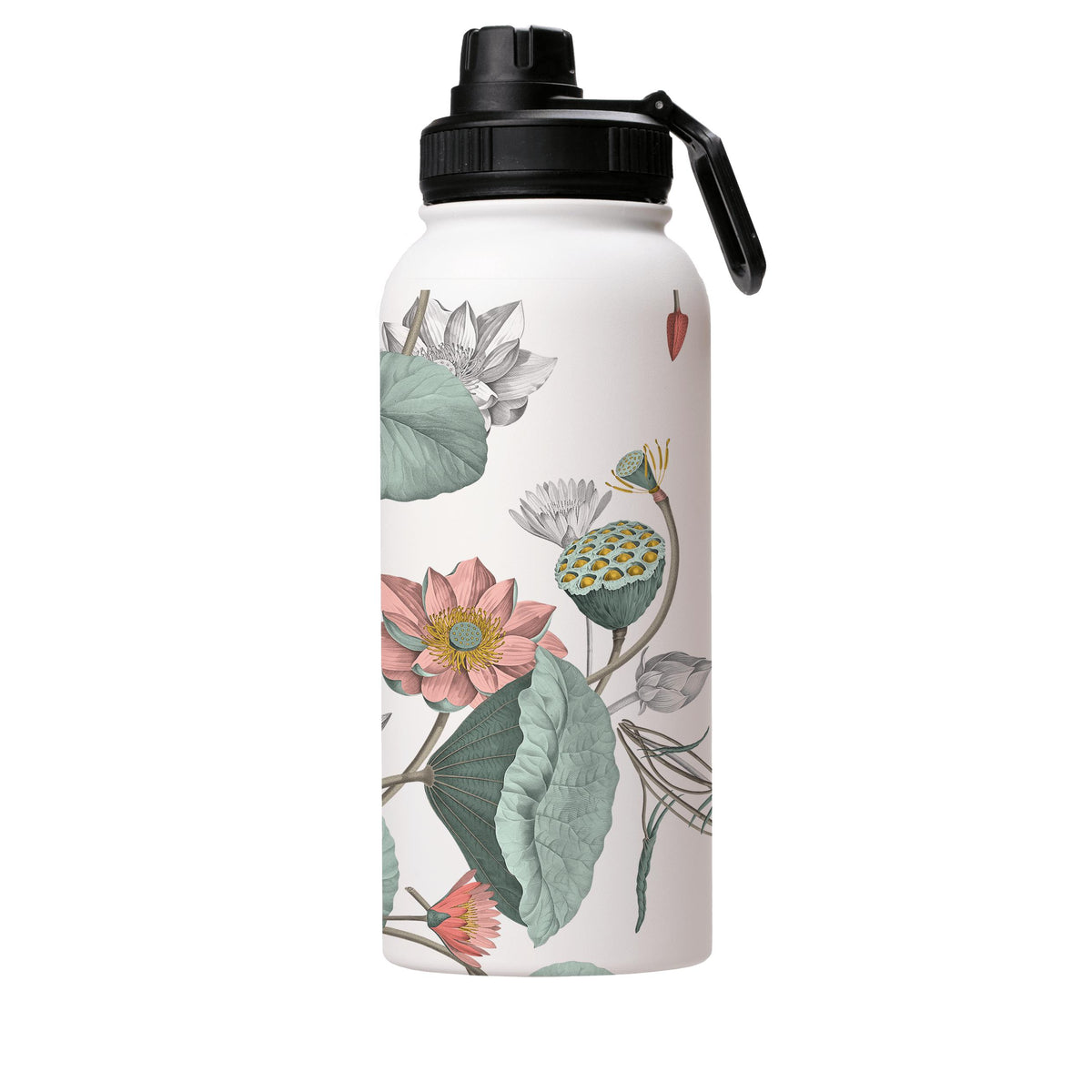 Water Bottles-Finchcocks Insulated Stainless Steel Water Bottle-32oz (945ml)-Sport cap-Insulated Steel Water Bottle Our insulated stainless steel bottle comes in 3 sizes- Small 12oz (350ml), Medium 18oz (530ml) and Large 32oz (945ml) . It comes with a leak proof cap Keeps water cool for 24 hours Also keeps things warm for up to 12 hours Choice of 3 lids ( Sport Cap, Handle Cap, Flip Cap ) for easy carrying Dishwasher Friendly Lightweight, durable and easy to carry Reusable, so it's safe for the 