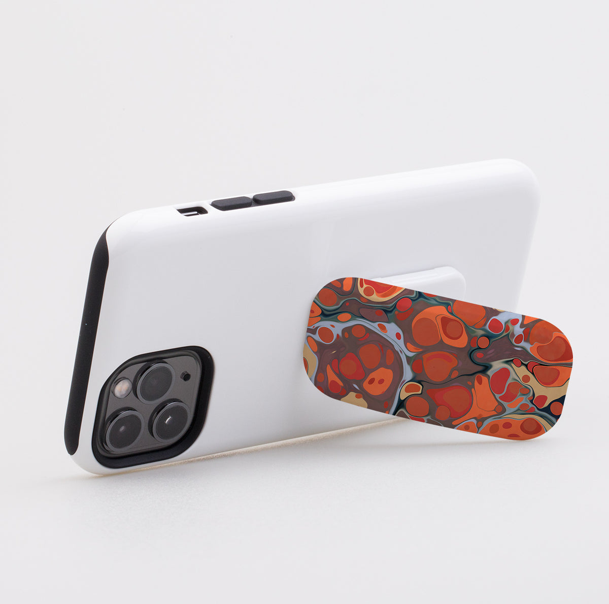 Flaming Volcano Phone Stand