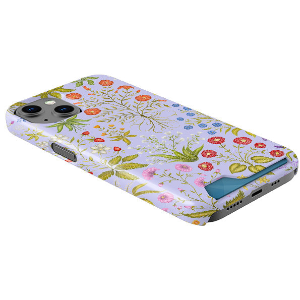 Fleurs Blue Case and Card Case By Catherine Rowe