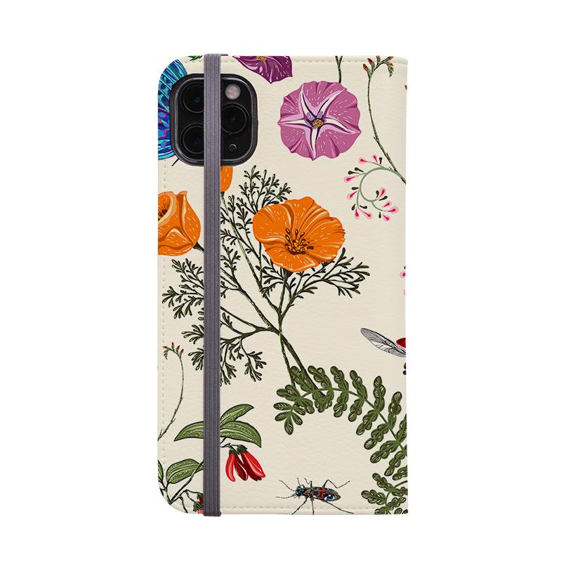 Wallet phone case-Garden Delight-Vegan Leather Wallet Case Vegan leather. 3 slots for cards Fully printed exterior. Compatibility See drop down menu for options, please select the right case as we print to order.-Stringberry