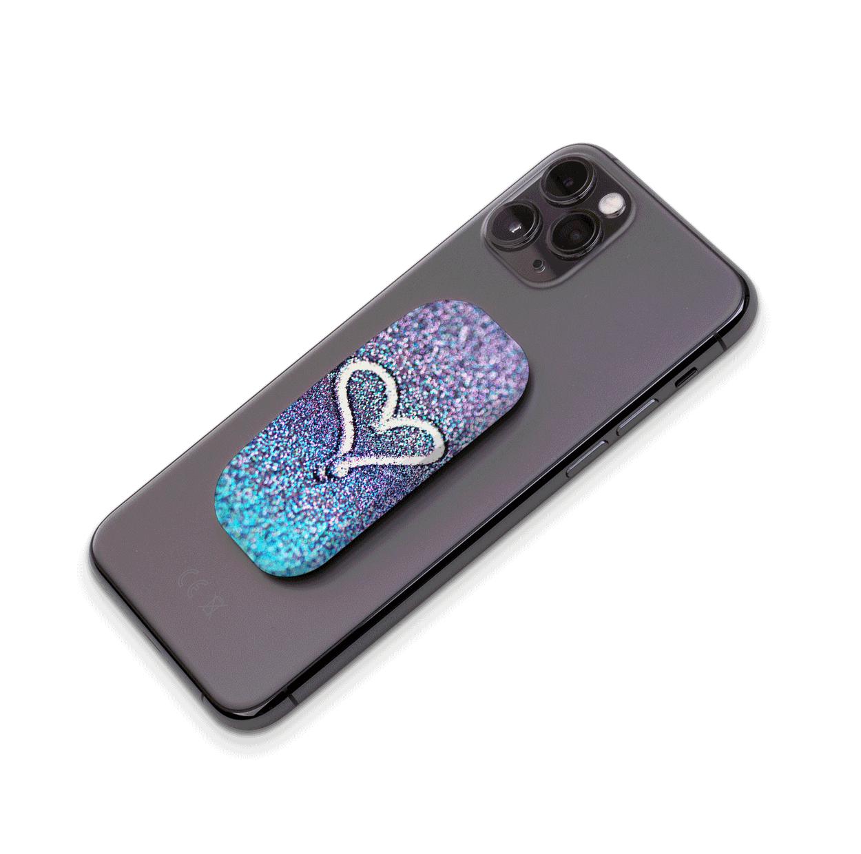 Glitter Heart Phone Stand