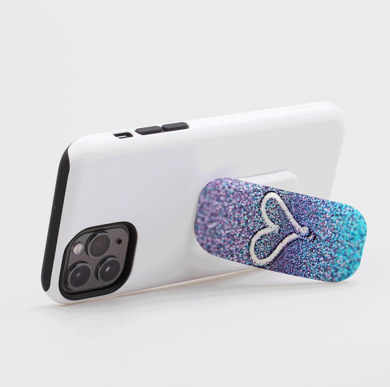 Glitter Heart Phone Stand