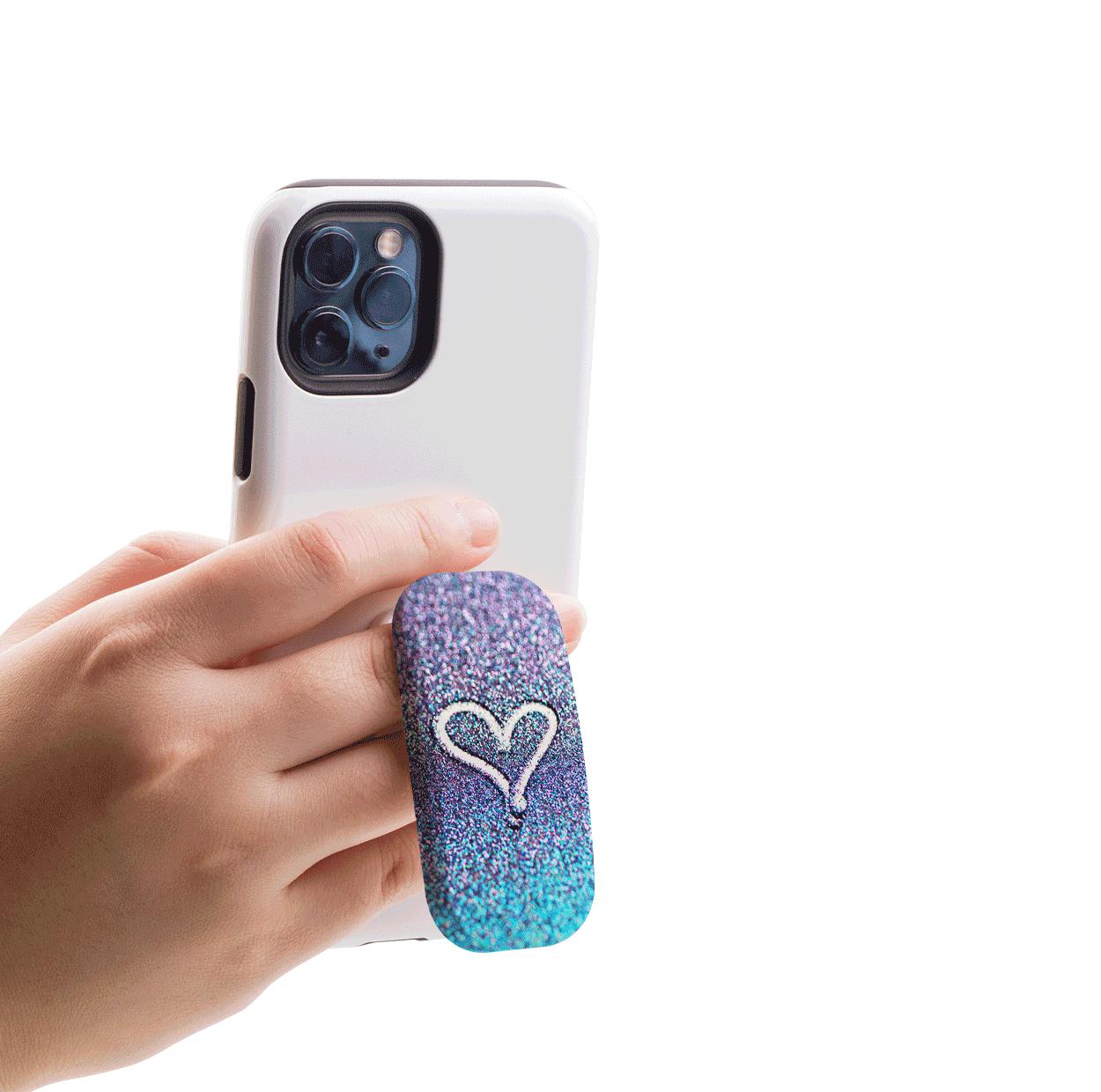 Glitter Heart Phone Stand
