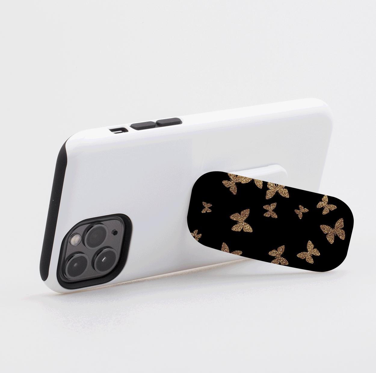 Gold Butterflies Phone Stand