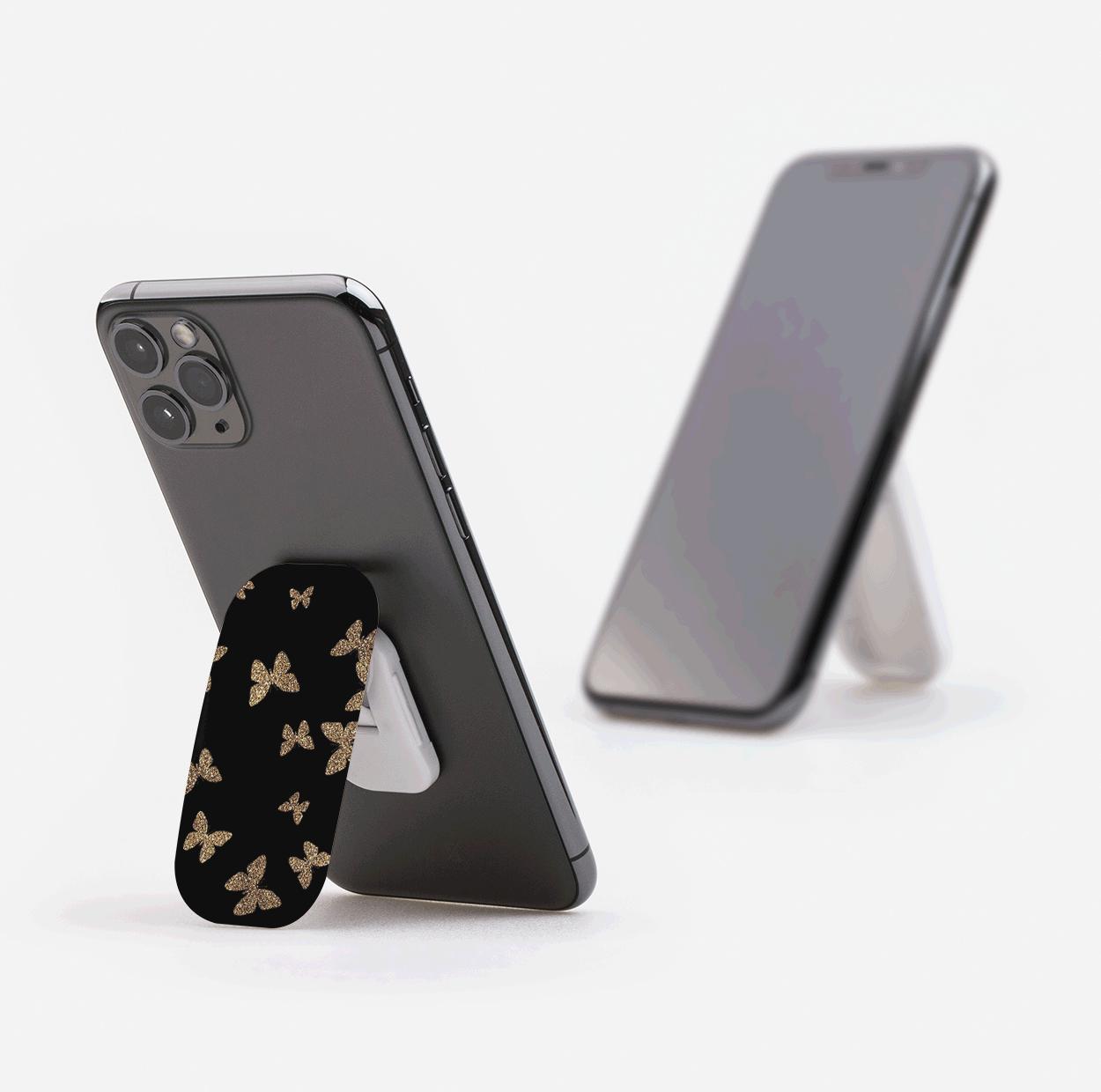 Gold Butterflies Phone Stand