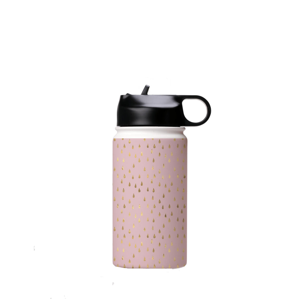 Water Bottles-Golden Drops Pink Insulated Stainless Steel Water Bottle-12oz (350ml)-Flip cap-Insulated Steel Water Bottle Our insulated stainless steel bottle comes in 3 sizes- Small 12oz (350ml), Medium 18oz (530ml) and Large 32oz (945ml) . It comes with a leak proof cap Keeps water cool for 24 hours Also keeps things warm for up to 12 hours Choice of 3 lids ( Sport Cap, Handle Cap, Flip Cap ) for easy carrying Dishwasher Friendly Lightweight, durable and easy to carry Reusable, so it's safe fo