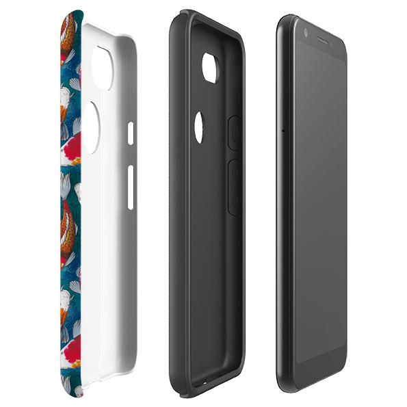 Google phone case-Adachi-Product Details Raised bevel to protect screen from scratches. Impact resistant polycarbonate shell and shock absorbing inner TPU liner. Secure fit with design wrapping around side of the case and full access to ports. Compatible with Qi-standard wireless charging. Thickness 1/8 inch (3mm), weight 30g. Compatibility See drop down menu for options, please select the right case as we print to order.-Stringberry