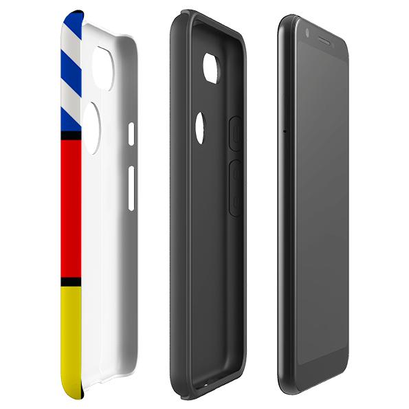Google phone case-Aldo Rossi-Product Details Raised bevel to protect screen from scratches. Impact resistant polycarbonate shell and shock absorbing inner TPU liner. Secure fit with design wrapping around side of the case and full access to ports. Compatible with Qi-standard wireless charging. Thickness 1/8 inch (3mm), weight 30g. Compatibility See drop down menu for options, please select the right case as we print to order.-Stringberry