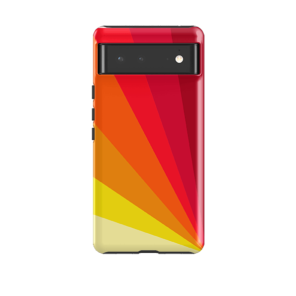 Google phone case-Amber Fan By Kitty Joseph-Product Details Raised bevel to protect screen from scratches. Impact resistant polycarbonate shell and shock absorbing inner TPU liner. Secure fit with design wrapping around side of the case and full access to ports. Compatible with Qi-standard wireless charging. Thickness 1/8 inch (3mm), weight 30g. Compatibility See drop down menu for options, please select the right case as we print to order.-Stringberry