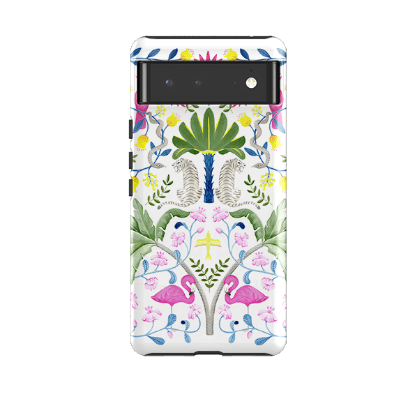 Google phone case-Animal Pattern By Bex Parkin-Product Details Raised bevel to protect screen from scratches. Impact resistant polycarbonate shell and shock absorbing inner TPU liner. Secure fit with design wrapping around side of the case and full access to ports. Compatible with Qi-standard wireless charging. Thickness 1/8 inch (3mm), weight 30g. Compatibility See drop down menu for options, please select the right case as we print to order.-Stringberry