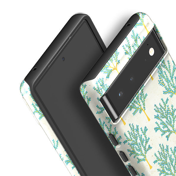 Google phone case-Apple Trees With No Apples By Katherine Quinn-Product Details Raised bevel to protect screen from scratches. Impact resistant polycarbonate shell and shock absorbing inner TPU liner. Secure fit with design wrapping around side of the case and full access to ports. Compatible with Qi-standard wireless charging. Thickness 1/8 inch (3mm), weight 30g. Compatibility See drop down menu for options, please select the right case as we print to order.-Stringberry