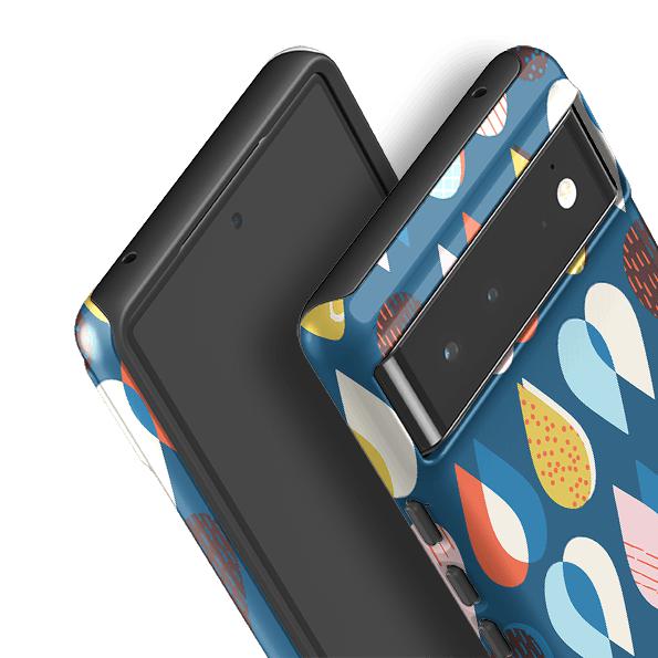 Google phone case-April Splash By Ali Brookes-Product Details Raised bevel to protect screen from scratches. Impact resistant polycarbonate shell and shock absorbing inner TPU liner. Secure fit with design wrapping around side of the case and full access to ports. Compatible with Qi-standard wireless charging. Thickness 1/8 inch (3mm), weight 30g. Compatibility See drop down menu for options, please select the right case as we print to order.-Stringberry