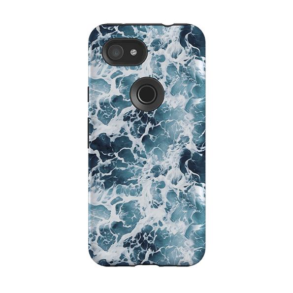 Google phone case-Aqua-Product Details Raised bevel to protect screen from scratches. Impact resistant polycarbonate shell and shock absorbing inner TPU liner. Secure fit with design wrapping around side of the case and full access to ports. Compatible with Qi-standard wireless charging. Thickness 1/8 inch (3mm), weight 30g. Compatibility See drop down menu for options, please select the right case as we print to order.-Stringberry