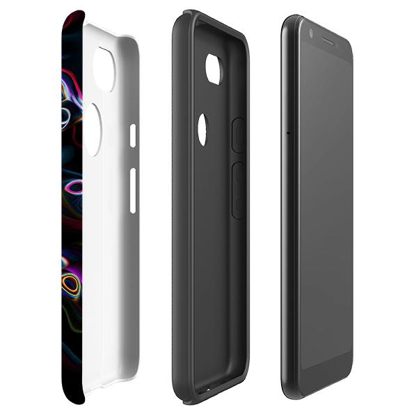 Google phone case-Astro Pop-Product Details Raised bevel to protect screen from scratches. Impact resistant polycarbonate shell and shock absorbing inner TPU liner. Secure fit with design wrapping around side of the case and full access to ports. Compatible with Qi-standard wireless charging. Thickness 1/8 inch (3mm), weight 30g. Compatibility See drop down menu for options, please select the right case as we print to order.-Stringberry