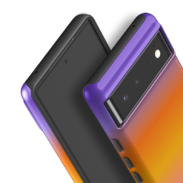 Google phone case-Aura Sky By Kitty Joseph-Product Details Raised bevel to protect screen from scratches. Impact resistant polycarbonate shell and shock absorbing inner TPU liner. Secure fit with design wrapping around side of the case and full access to ports. Compatible with Qi-standard wireless charging. Thickness 1/8 inch (3mm), weight 30g. Compatibility See drop down menu for options, please select the right case as we print to order.-Stringberry