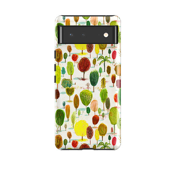 Google phone case-Autumn In The Arboretum By Katherine Quinn-Product Details Raised bevel to protect screen from scratches. Impact resistant polycarbonate shell and shock absorbing inner TPU liner. Secure fit with design wrapping around side of the case and full access to ports. Compatible with Qi-standard wireless charging. Thickness 1/8 inch (3mm), weight 30g. Compatibility See drop down menu for options, please select the right case as we print to order.-Stringberry
