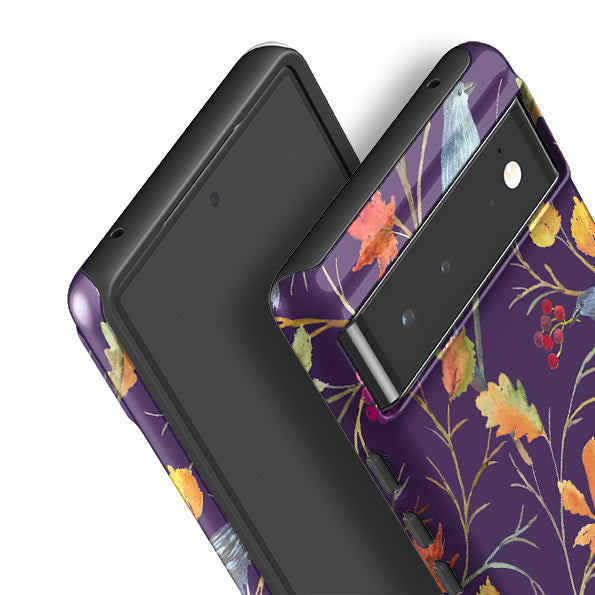 Google phone case-Autumn Pattern By Elisabeth Haager-Product Details Raised bevel to protect screen from scratches. Impact resistant polycarbonate shell and shock absorbing inner TPU liner. Secure fit with design wrapping around side of the case and full access to ports. Compatible with Qi-standard wireless charging. Thickness 1/8 inch (3mm), weight 30g. Compatibility See drop down menu for options, please select the right case as we print to order.-Stringberry