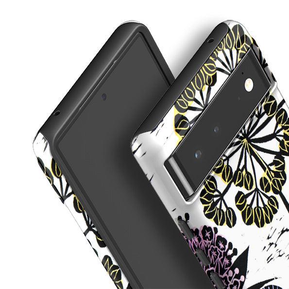 Google phone case-Autumn Seeds By kate Heiss-Product Details Raised bevel to protect screen from scratches. Impact resistant polycarbonate shell and shock absorbing inner TPU liner. Secure fit with design wrapping around side of the case and full access to ports. Compatible with Qi-standard wireless charging. Thickness 1/8 inch (3mm), weight 30g. Compatibility See drop down menu for options, please select the right case as we print to order.-Stringberry