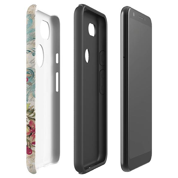 Google phone case-Ballerina-Product Details Raised bevel to protect screen from scratches. Impact resistant polycarbonate shell and shock absorbing inner TPU liner. Secure fit with design wrapping around side of the case and full access to ports. Compatible with Qi-standard wireless charging. Thickness 1/8 inch (3mm), weight 30g. Compatibility See drop down menu for options, please select the right case as we print to order.-Stringberry