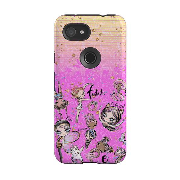 Google phone case-Bee Fantastic-Product Details Raised bevel to protect screen from scratches. Impact resistant polycarbonate shell and shock absorbing inner TPU liner. Secure fit with design wrapping around side of the case and full access to ports. Compatible with Qi-standard wireless charging. Thickness 1/8 inch (3mm), weight 30g. Compatibility See drop down menu for options, please select the right case as we print to order.-Stringberry