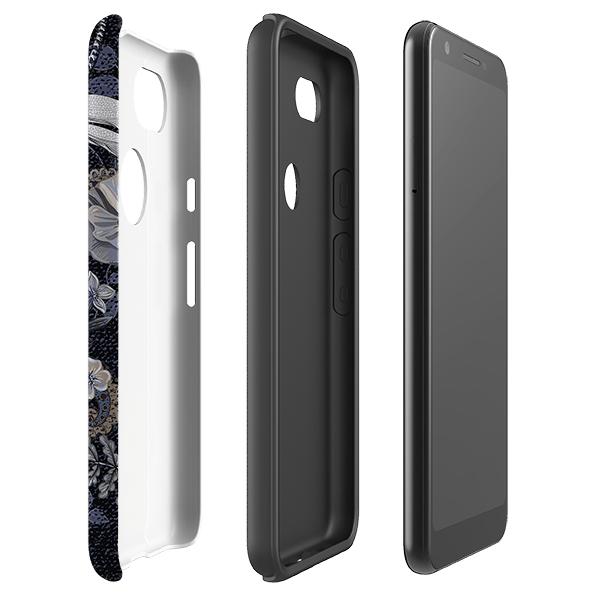 Google phone case-Belsay-Product Details Raised bevel to protect screen from scratches. Impact resistant polycarbonate shell and shock absorbing inner TPU liner. Secure fit with design wrapping around side of the case and full access to ports. Compatible with Qi-standard wireless charging. Thickness 1/8 inch (3mm), weight 30g. Compatibility See drop down menu for options, please select the right case as we print to order.-Stringberry