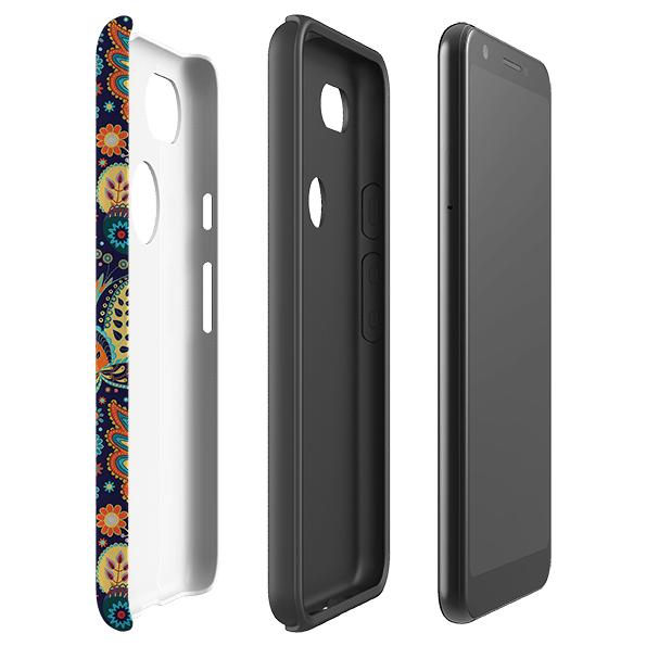 Google phone case-Bettyhill-Product Details Raised bevel to protect screen from scratches. Impact resistant polycarbonate shell and shock absorbing inner TPU liner. Secure fit with design wrapping around side of the case and full access to ports. Compatible with Qi-standard wireless charging. Thickness 1/8 inch (3mm), weight 30g. Compatibility See drop down menu for options, please select the right case as we print to order.-Stringberry