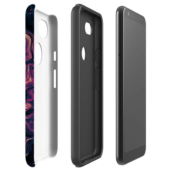 Google phone case-Bijou-Product Details Raised bevel to protect screen from scratches. Impact resistant polycarbonate shell and shock absorbing inner TPU liner. Secure fit with design wrapping around side of the case and full access to ports. Compatible with Qi-standard wireless charging. Thickness 1/8 inch (3mm), weight 30g. Compatibility See drop down menu for options, please select the right case as we print to order.-Stringberry