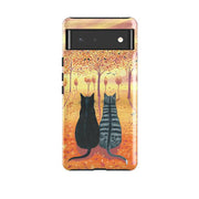 Google phone case-Bird Watching By Mary Stubberfield-Product Details Raised bevel to protect screen from scratches. Impact resistant polycarbonate shell and shock absorbing inner TPU liner. Secure fit with design wrapping around side of the case and full access to ports. Compatible with Qi-standard wireless charging. Thickness 1/8 inch (3mm), weight 30g. Compatibility See drop down menu for options, please select the right case as we print to order.-Stringberry