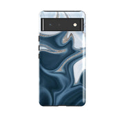 Google phone case-Blue Ice (case does not glitter)-Product Details Raised bevel to protect screen from scratches. Impact resistant polycarbonate shell and shock absorbing inner TPU liner. Secure fit with design wrapping around side of the case and full access to ports. Compatible with Qi-standard wireless charging. Thickness 1/8 inch (3mm), weight 30g. Compatibility See drop down menu for options, please select the right case as we print to order.-Stringberry