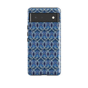 Google phone case-Bluebirds By Cressida Bell-Product Details Raised bevel to protect screen from scratches. Impact resistant polycarbonate shell and shock absorbing inner TPU liner. Secure fit with design wrapping around side of the case and full access to ports. Compatible with Qi-standard wireless charging. Thickness 1/8 inch (3mm), weight 30g. Compatibility See drop down menu for options, please select the right case as we print to order.-Stringberry