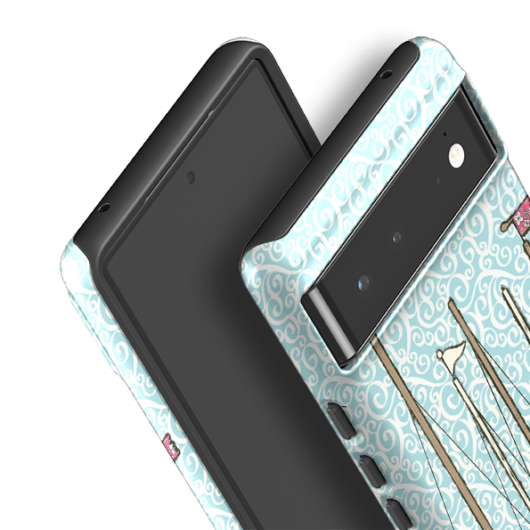 Google phone case-Boats At Rest By Amelia Bowman-Product Details Raised bevel to protect screen from scratches. Impact resistant polycarbonate shell and shock absorbing inner TPU liner. Secure fit with design wrapping around side of the case and full access to ports. Compatible with Qi-standard wireless charging. Thickness 1/8 inch (3mm), weight 30g. Compatibility See drop down menu for options, please select the right case as we print to order.-Stringberry