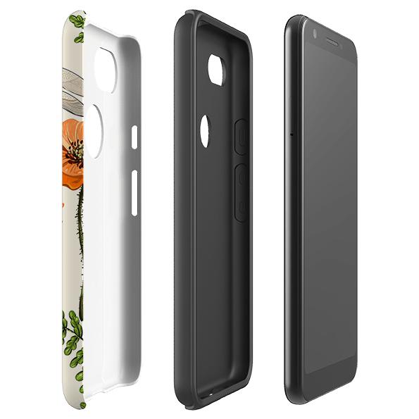 Google phone case-Bodnant-Product Details Raised bevel to protect screen from scratches. Impact resistant polycarbonate shell and shock absorbing inner TPU liner. Secure fit with design wrapping around side of the case and full access to ports. Compatible with Qi-standard wireless charging. Thickness 1/8 inch (3mm), weight 30g. Compatibility See drop down menu for options, please select the right case as we print to order.-Stringberry