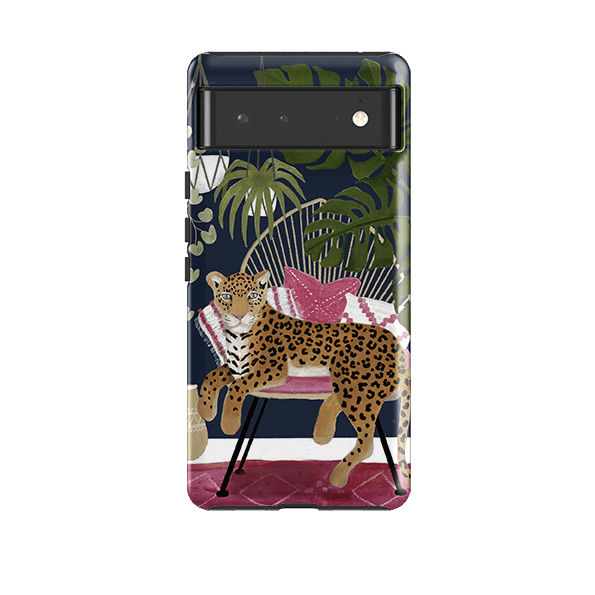 Google phone case-Boho Leopard By Bex Parkin-Product Details Raised bevel to protect screen from scratches. Impact resistant polycarbonate shell and shock absorbing inner TPU liner. Secure fit with design wrapping around side of the case and full access to ports. Compatible with Qi-standard wireless charging. Thickness 1/8 inch (3mm), weight 30g. Compatibility See drop down menu for options, please select the right case as we print to order.-Stringberry