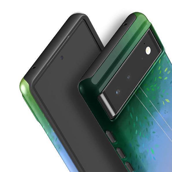 Google phone case-Breathe By Mia Underwood-Product Details Raised bevel to protect screen from scratches. Impact resistant polycarbonate shell and shock absorbing inner TPU liner. Secure fit with design wrapping around side of the case and full access to ports. Compatible with Qi-standard wireless charging. Thickness 1/8 inch (3mm), weight 30g. Compatibility See drop down menu for options, please select the right case as we print to order.-Stringberry