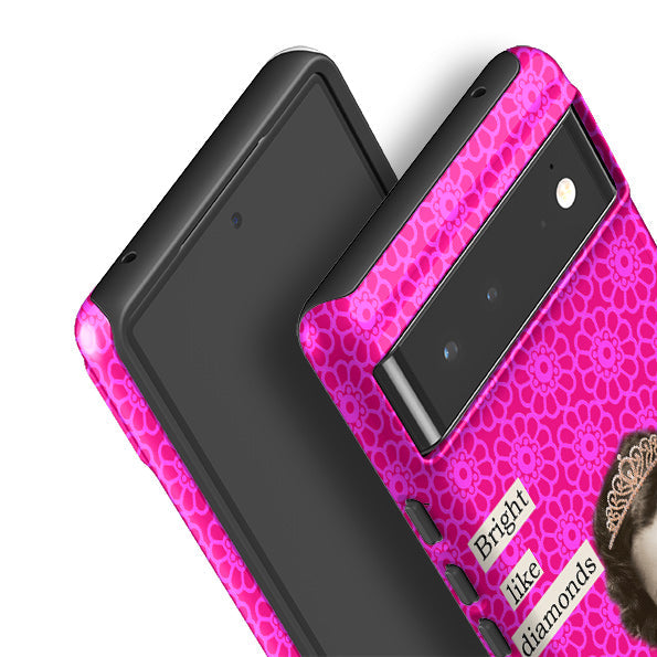 Google phone case-Bright Like Diamonds By Clare Jordan-Product Details Raised bevel to protect screen from scratches. Impact resistant polycarbonate shell and shock absorbing inner TPU liner. Secure fit with design wrapping around side of the case and full access to ports. Compatible with Qi-standard wireless charging. Thickness 1/8 inch (3mm), weight 30g. Compatibility See drop down menu for options, please select the right case as we print to order.-Stringberry