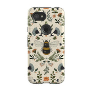 Google phone case-Bumble By Jade Mosinski-Product Details Raised bevel to protect screen from scratches. Impact resistant polycarbonate shell and shock absorbing inner TPU liner. Secure fit with design wrapping around side of the case and full access to ports. Compatible with Qi-standard wireless charging. Thickness 1/8 inch (3mm), weight 30g. Compatibility See drop down menu for options, please select the right case as we print to order.-Stringberry