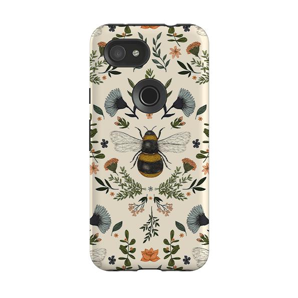 Google phone case-Bumble By Jade Mosinski-Product Details Raised bevel to protect screen from scratches. Impact resistant polycarbonate shell and shock absorbing inner TPU liner. Secure fit with design wrapping around side of the case and full access to ports. Compatible with Qi-standard wireless charging. Thickness 1/8 inch (3mm), weight 30g. Compatibility See drop down menu for options, please select the right case as we print to order.-Stringberry