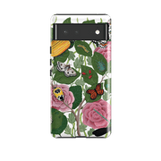 Google phone case-Butterflies And Beatles By Bex Parkin-Product Details Raised bevel to protect screen from scratches. Impact resistant polycarbonate shell and shock absorbing inner TPU liner. Secure fit with design wrapping around side of the case and full access to ports. Compatible with Qi-standard wireless charging. Thickness 1/8 inch (3mm), weight 30g. Compatibility See drop down menu for options, please select the right case as we print to order.-Stringberry