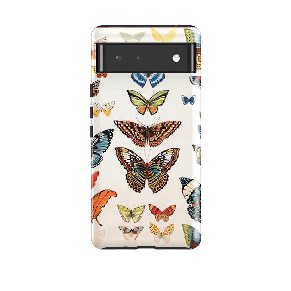 Google phone case-Butterflies By Sarah Campbell-Product Details Raised bevel to protect screen from scratches. Impact resistant polycarbonate shell and shock absorbing inner TPU liner. Secure fit with design wrapping around side of the case and full access to ports. Compatible with Qi-standard wireless charging. Thickness 1/8 inch (3mm), weight 30g. Compatibility See drop down menu for options, please select the right case as we print to order.-Stringberry