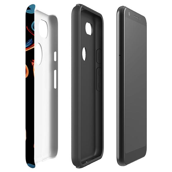 Google phone case-Butterscotch-Product Details Raised bevel to protect screen from scratches. Impact resistant polycarbonate shell and shock absorbing inner TPU liner. Secure fit with design wrapping around side of the case and full access to ports. Compatible with Qi-standard wireless charging. Thickness 1/8 inch (3mm), weight 30g. Compatibility See drop down menu for options, please select the right case as we print to order.-Stringberry