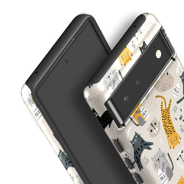 Google phone case-Buttons-Product Details Raised bevel to protect screen from scratches. Impact resistant polycarbonate shell and shock absorbing inner TPU liner. Secure fit with design wrapping around side of the case and full access to ports. Compatible with Qi-standard wireless charging. Thickness 1/8 inch (3mm), weight 30g. Compatibility See drop down menu for options, please select the right case as we print to order.-Stringberry